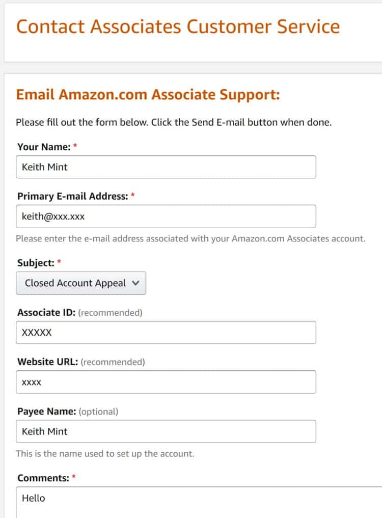 Your Amazon Associates Account Has Been Closed